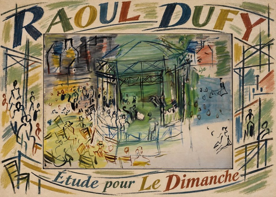 Raoul Dufy Étude Pour Le Dimanche No5 - Póster