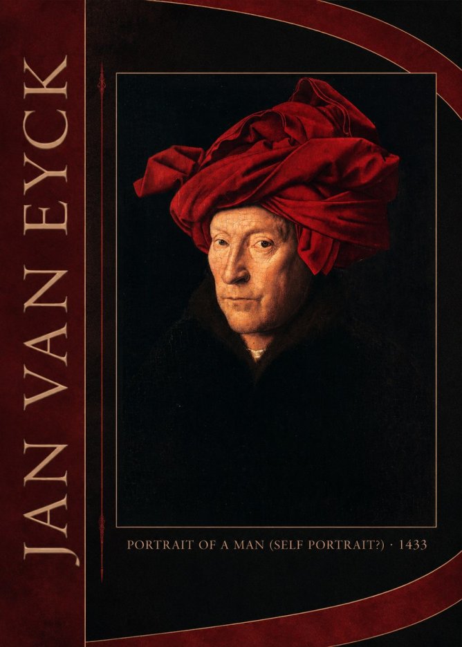 Jan van Eyck Portrait of a Man (Self Portrait?) No4 - Póster