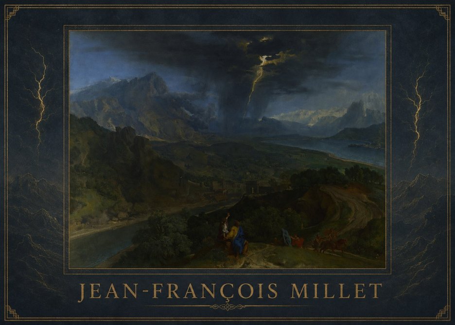 Jean-François Millet The Thunderbolt No1 - Póster