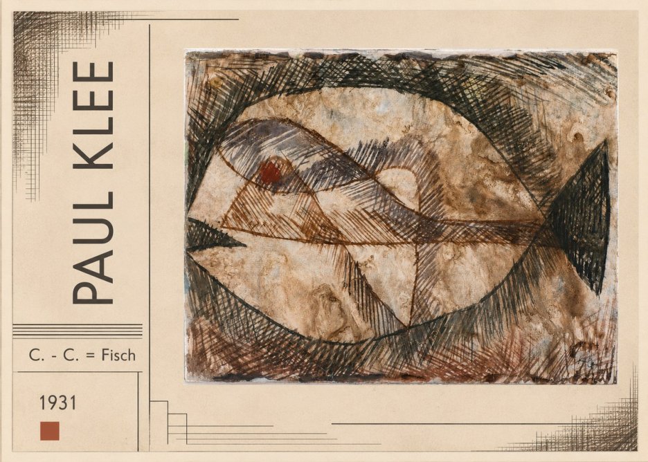 Paul Klee C. - C. = Fisch No2 - Póster