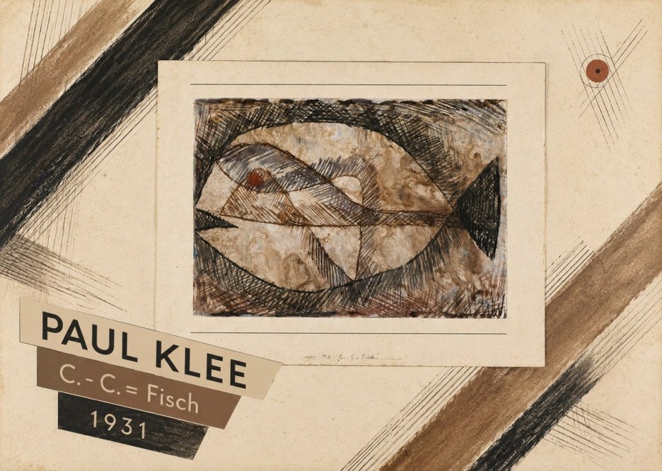 Paul Klee C. - C. = Fisch No4 - Póster