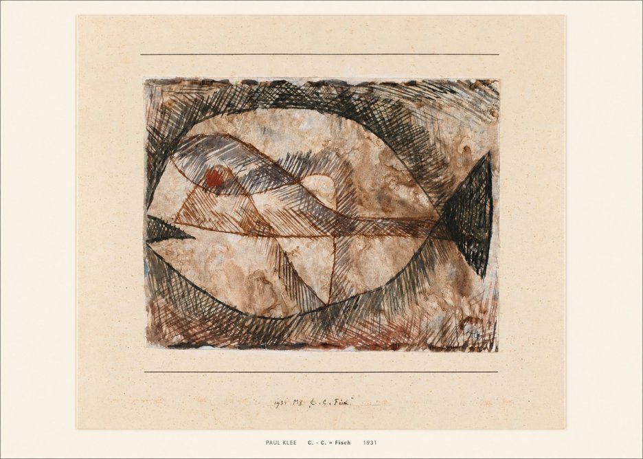 Paul Klee C. - C. = Fisch No5 - Póster