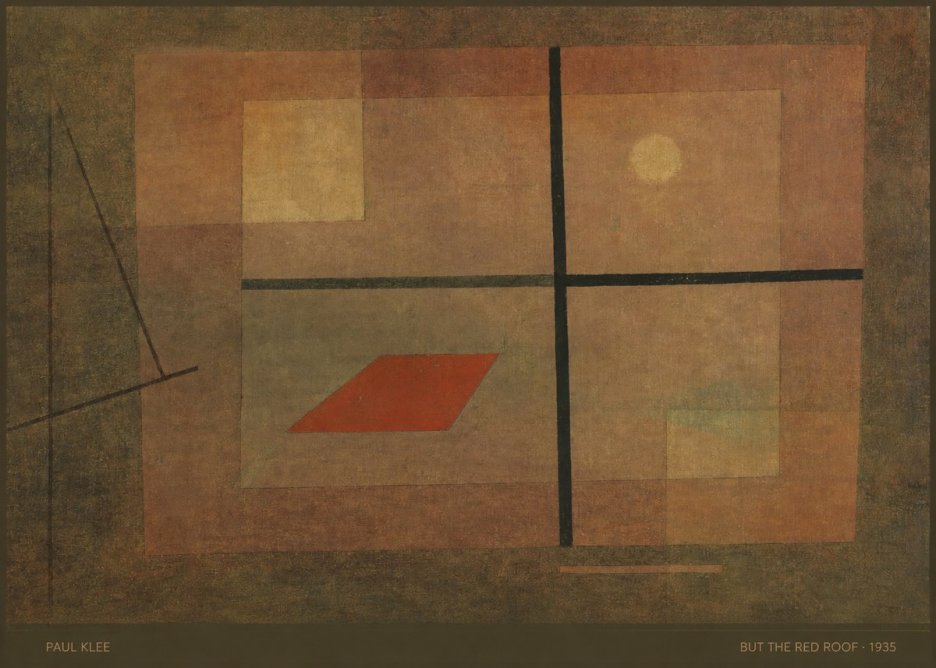 Paul Klee But the Red Roof No5 - Póster