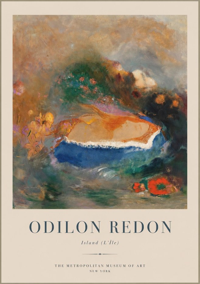 Odilon Redon Island (L'île) No1 - Póster