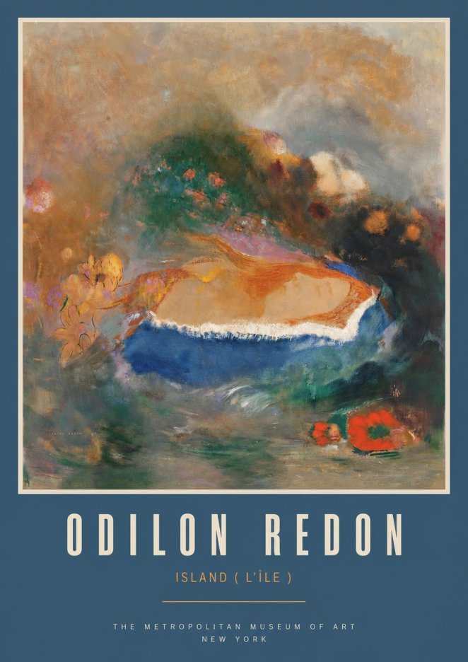 Odilon Redon Island (L'île) No2 - Póster