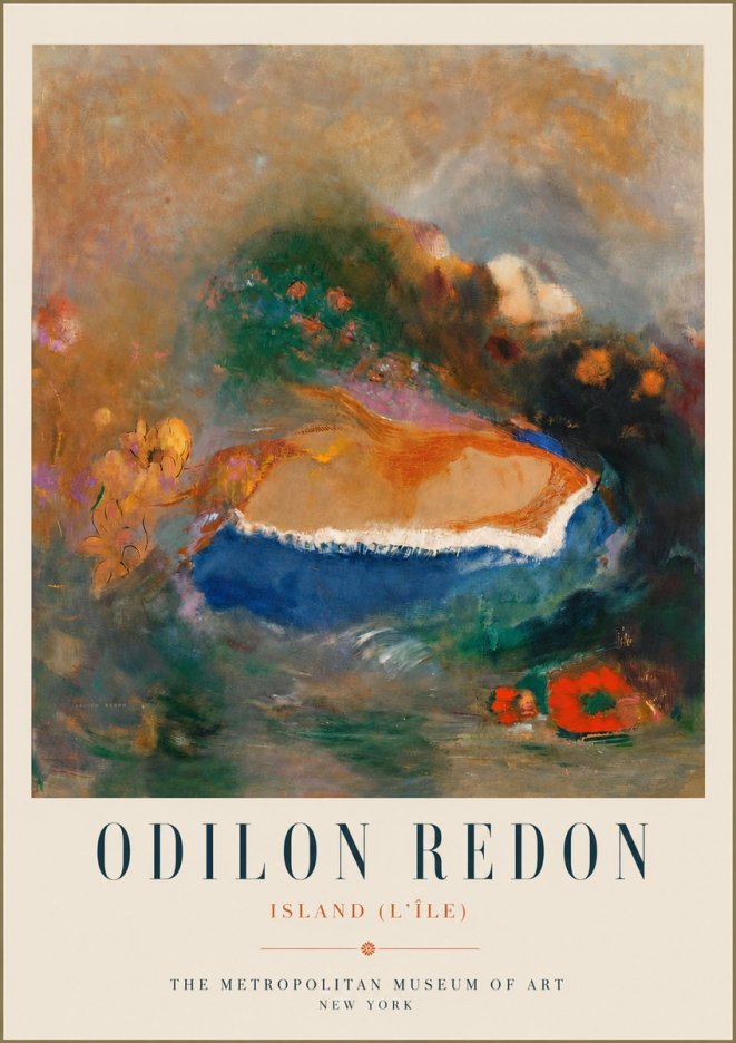 Odilon Redon Island (L'île) No5 - Póster