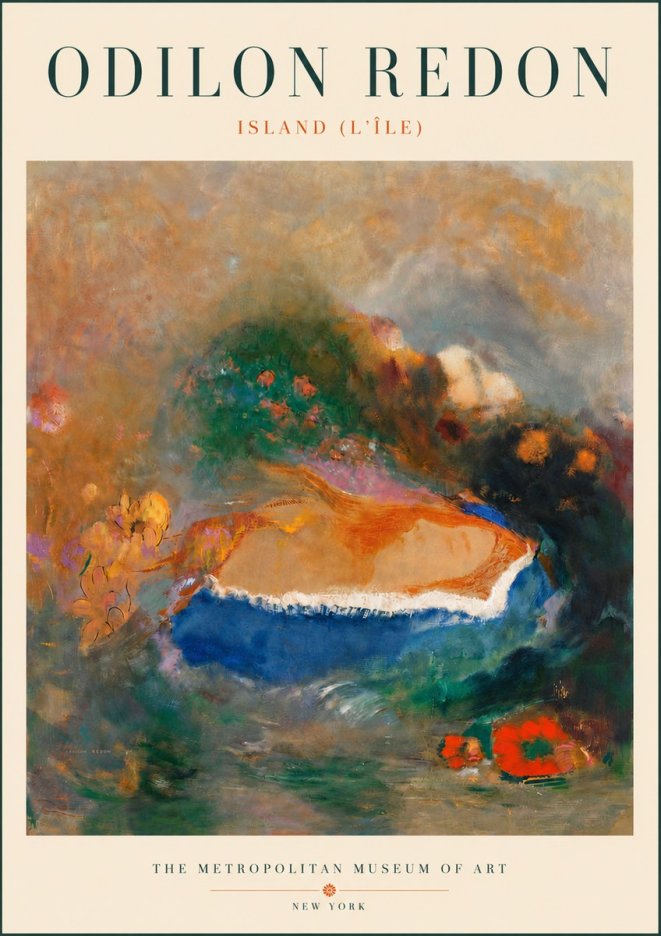 Odilon Redon Island (L'île) No6 - Póster