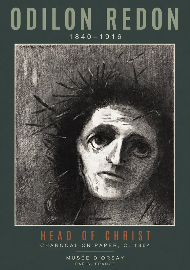 Odilon Redon Head of Christ I No2 - Póster