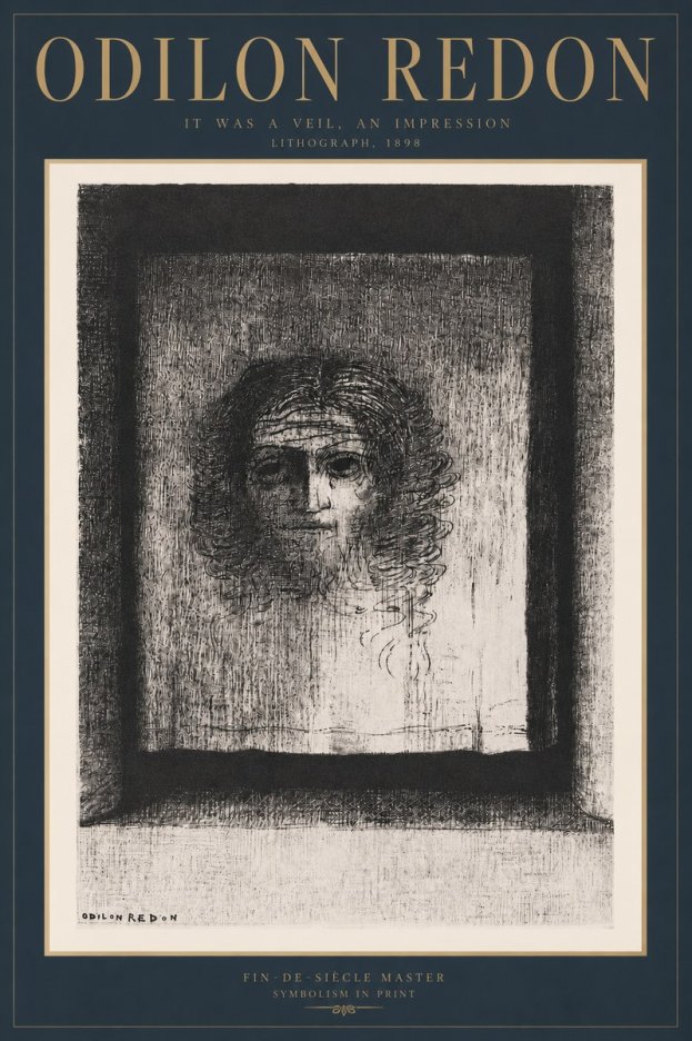 Odilon Redon It Was a Veil, an Impression No3 - Póster