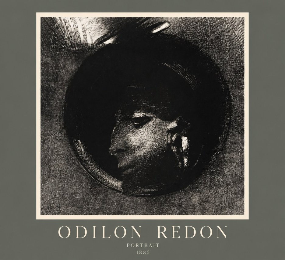 Odilon Redon Portrait No2 - Póster