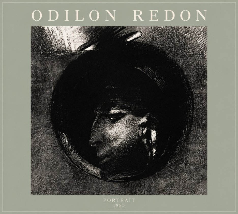 Odilon Redon Portrait No5 - Póster