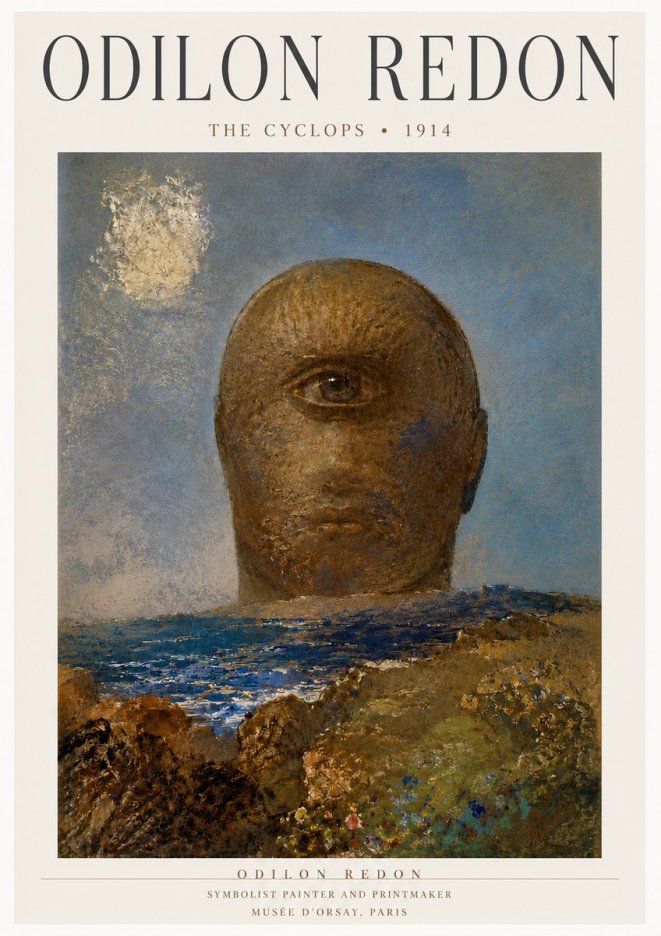 Odilon Redon The Cyclops I No4 - Póster