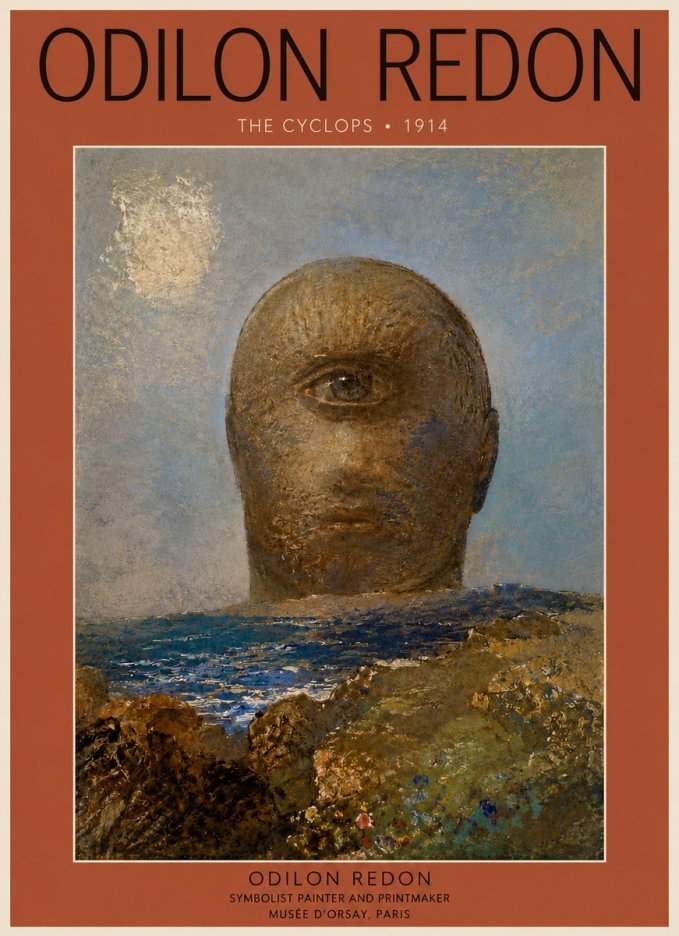 Odilon Redon The Cyclops I No5 - Póster