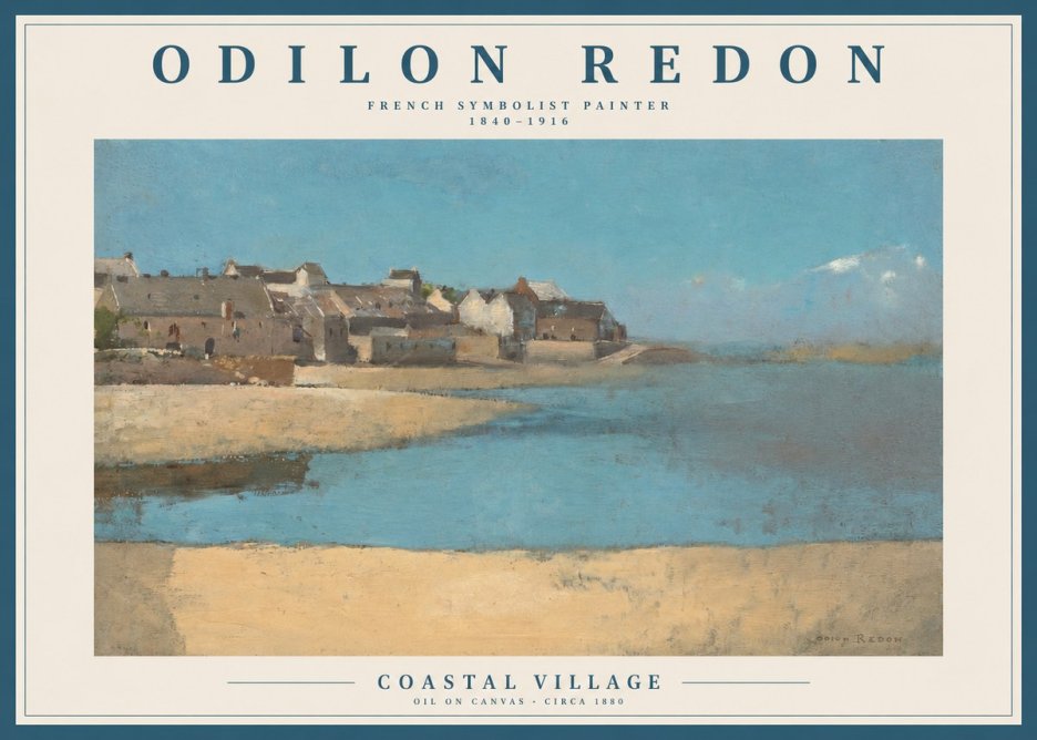 Odilon Redon Coastal Village No2 - Póster