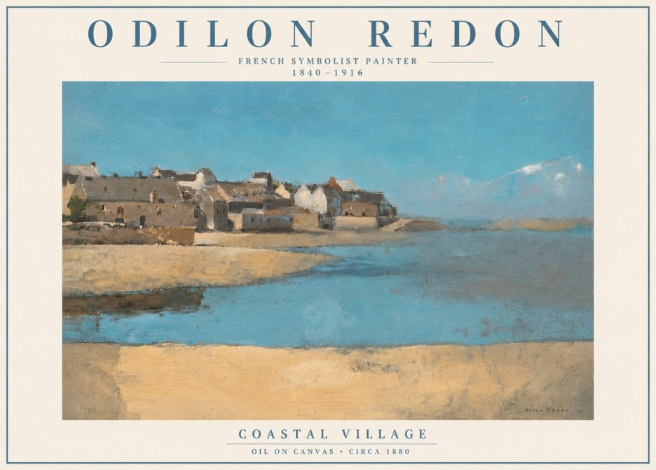 Odilon Redon Coastal Village No5 - Póster