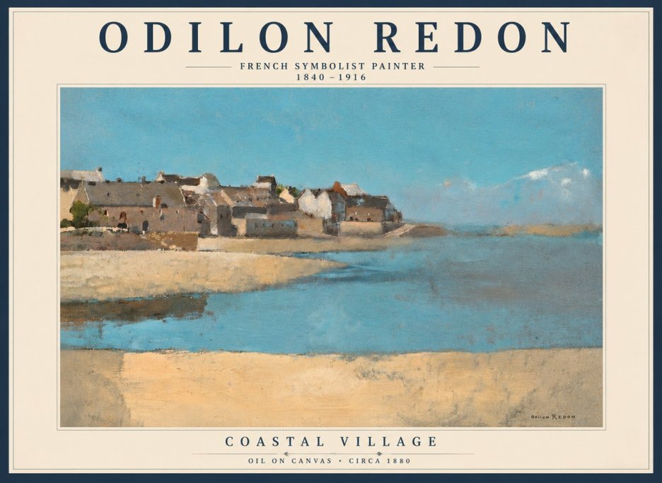 Odilon Redon Coastal Village No6 - Póster