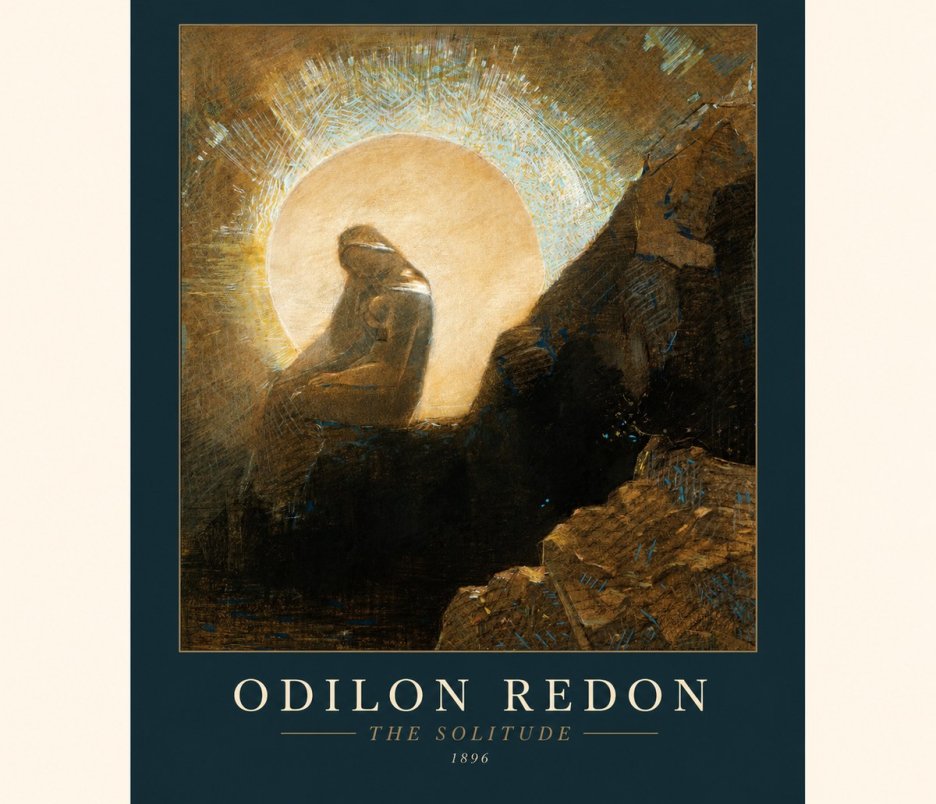 Odilon Redon The Solitude No1 - Póster