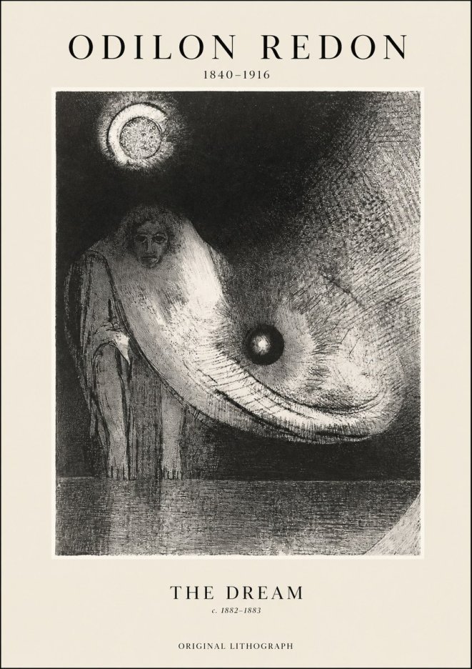 Odilon Redon The Dream No1 - Póster