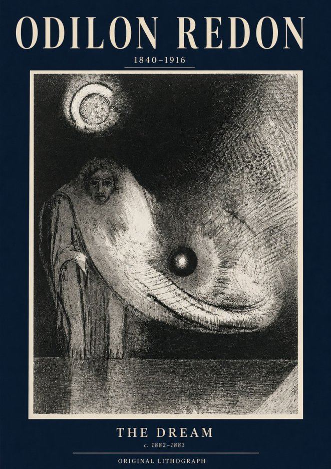 Odilon Redon The Dream No3 - Póster