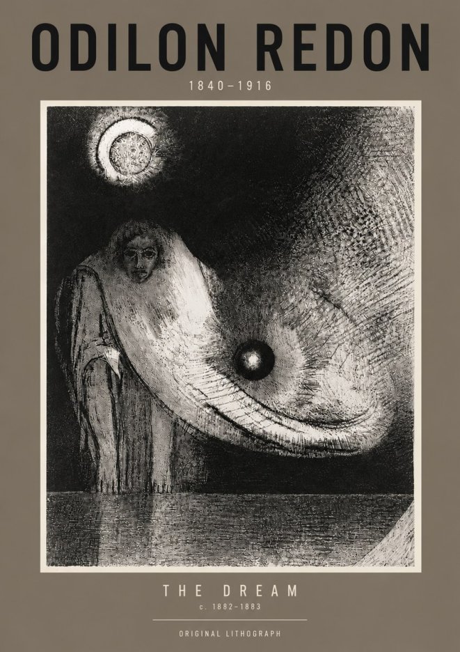 Odilon Redon The Dream No6 - Póster