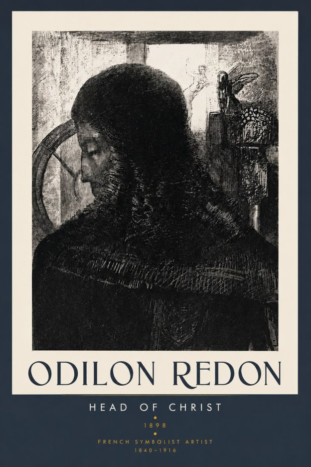 Odilon Redon Head of Christ II No3 - Póster