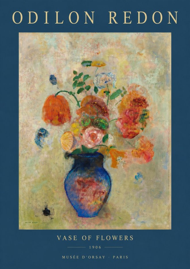 Odilon Redon Vase of Flowers No4 - Póster
