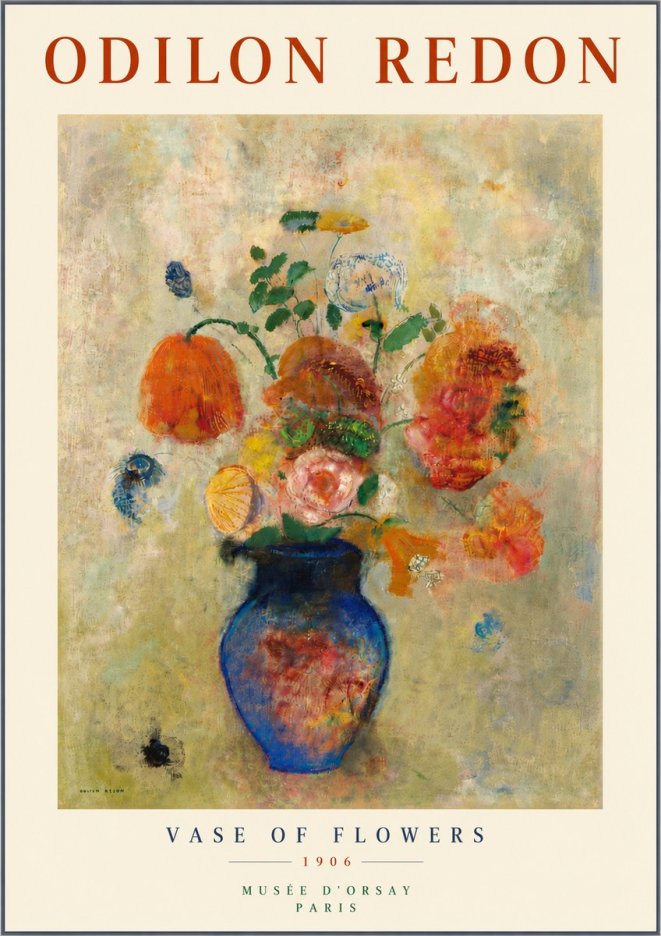 Odilon Redon Vase of Flowers No5 - Póster
