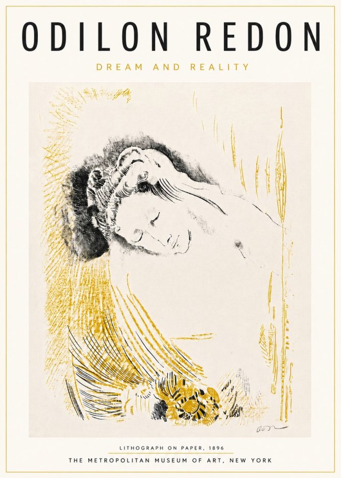 Odilon Redon Dream and Reality No5 - Póster