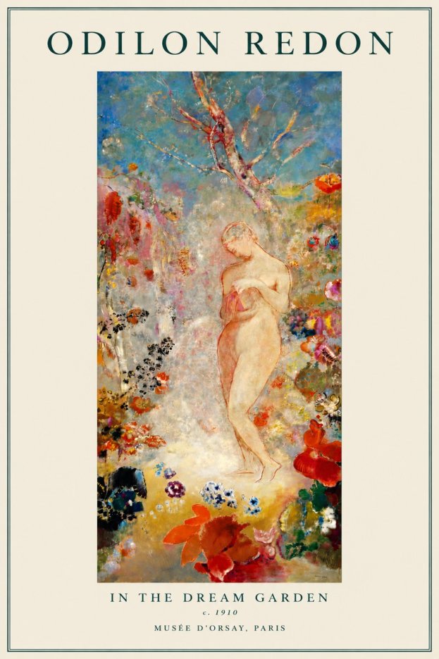 Odilon Redon In the Dream Garden No5 - Póster