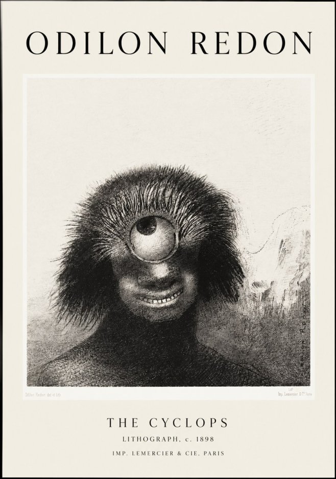 Odilon Redon The Cyclops II No1 - Póster
