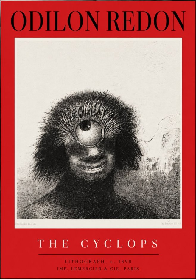 Odilon Redon The Cyclops II No2 - Póster
