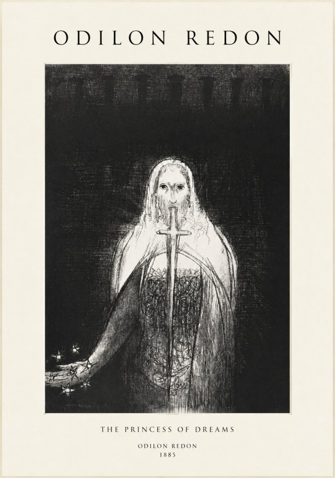 Odilon Redon The Princess of Dreams No1 - Póster