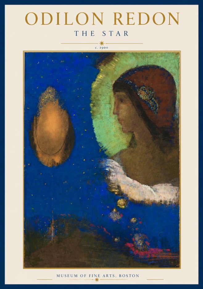 Odilon Redon The Star No5 - Póster