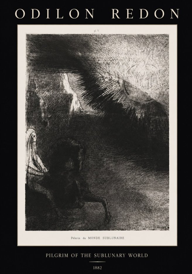 Odilon Redon Pèlerin Du Monde Sublunaire No1 - Póster
