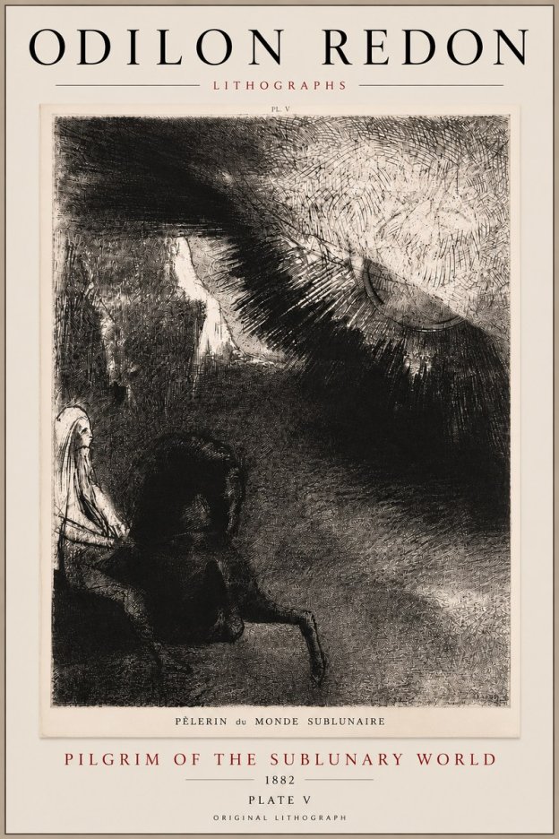 Odilon Redon Pèlerin Du Monde Sublunaire No5 - Póster