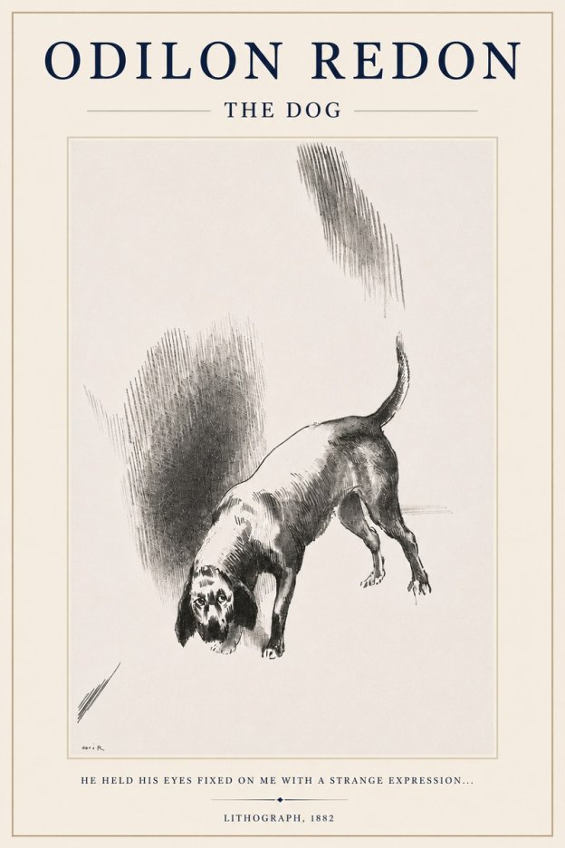 Odilon Redon The Dog No3 - Póster