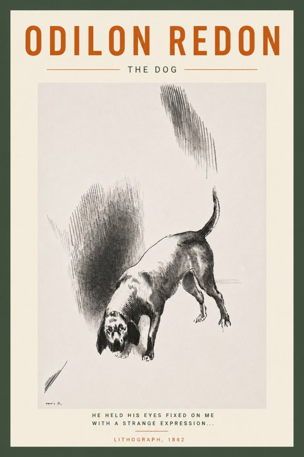 Odilon Redon The Dog No6 - Póster