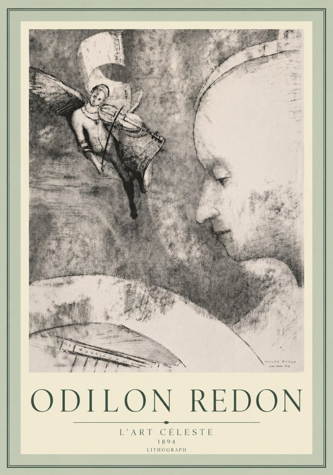 Odilon Redon L'art Céleste No5 - Póster