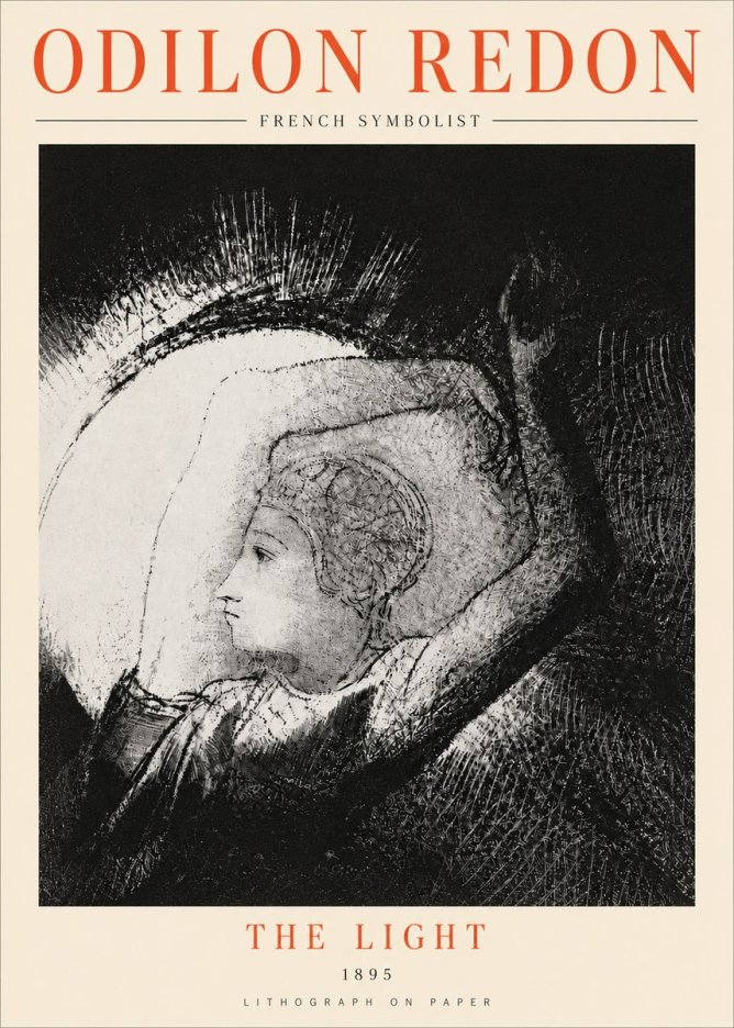 Odilon Redon The Light No4 - Póster