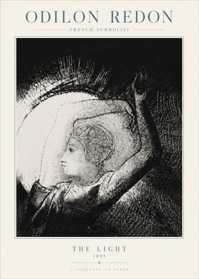 Odilon Redon The Light No5 - Póster