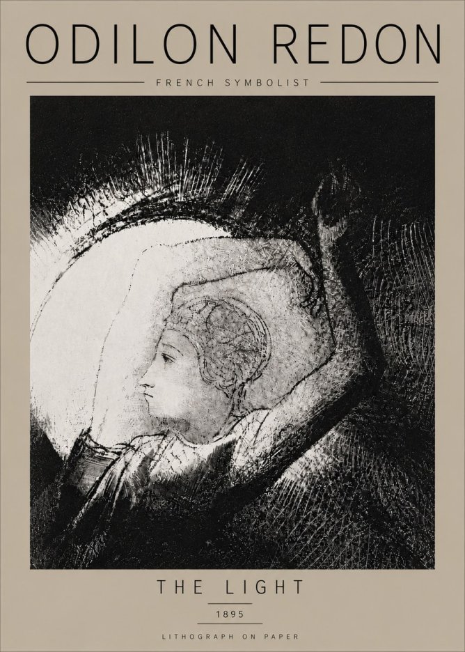 Odilon Redon The Light No6 - Póster