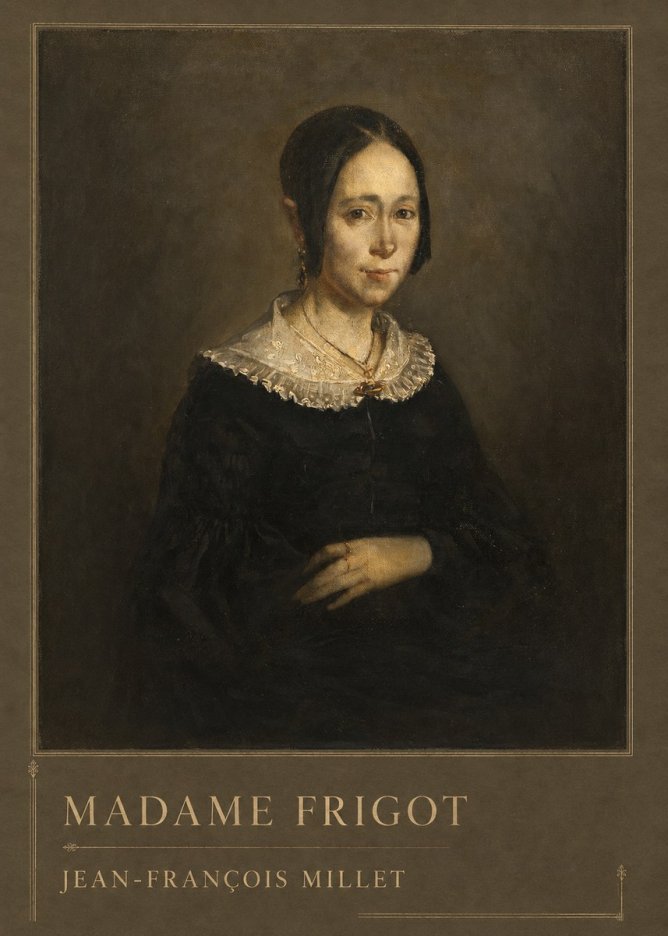 Jean-François Millet Madame Frigot No2 - Póster