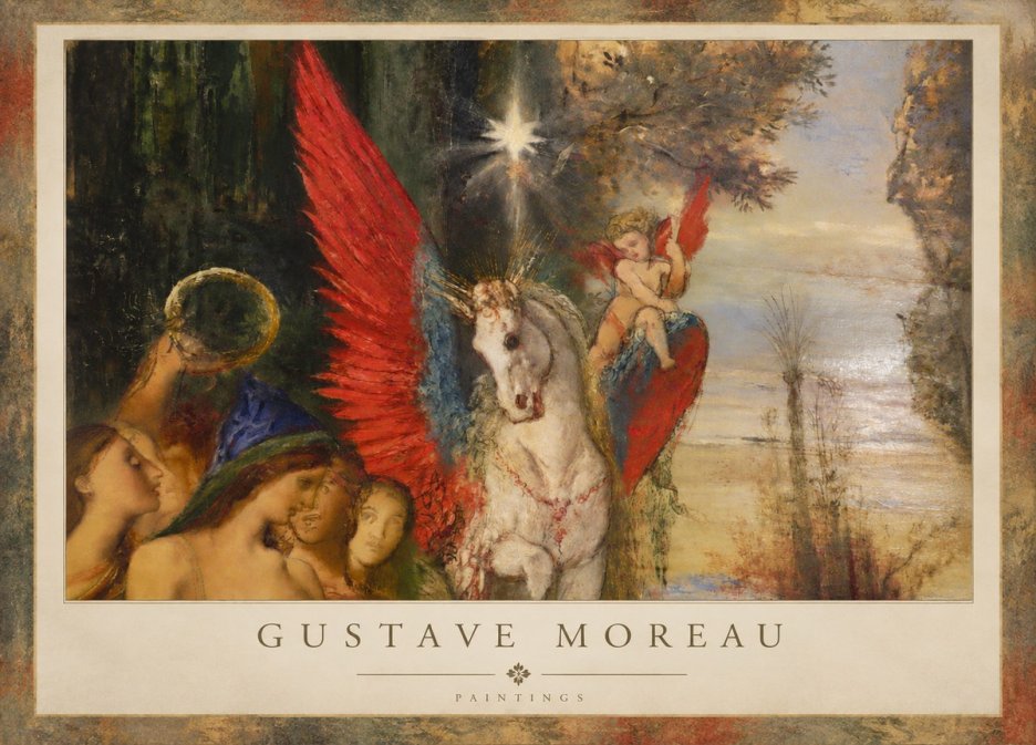 Gustave Moreau Pegasus No2 - Póster
