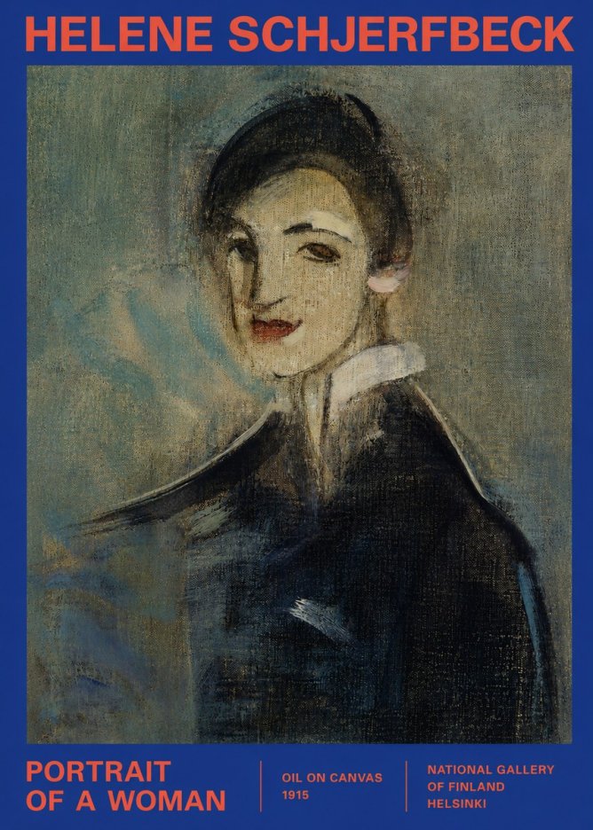 Helene Schjerfbeck Portrait of a Woman II No2 - Póster