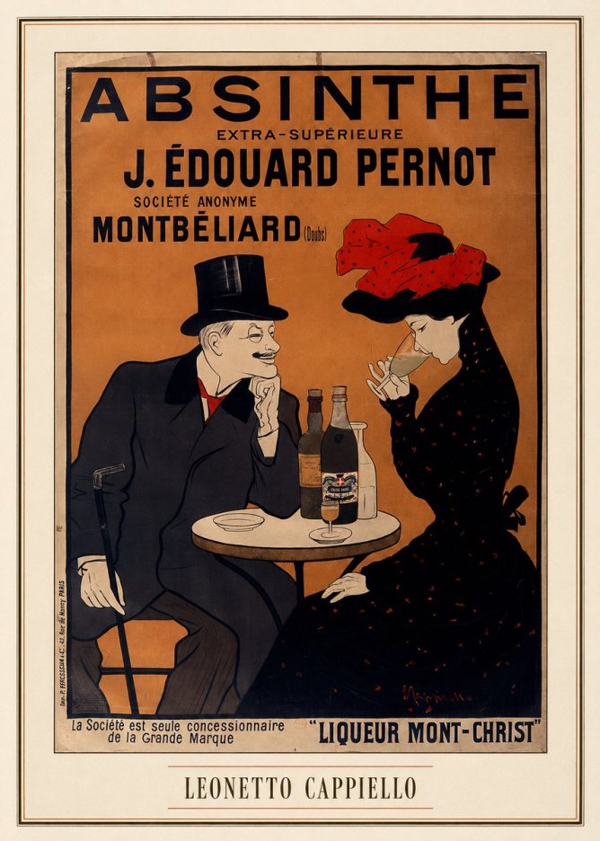 Leonetto Cappiello Absinthe J. Édouard Pernot No3 - Póster