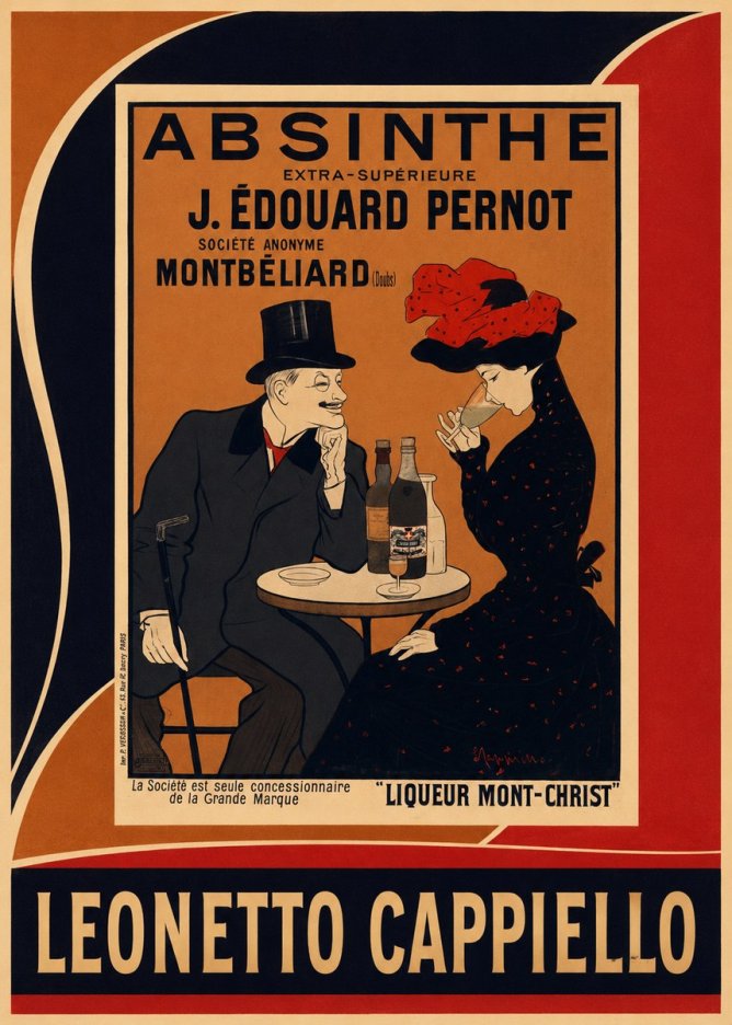 Leonetto Cappiello Absinthe J. Édouard Pernot No4 - Póster