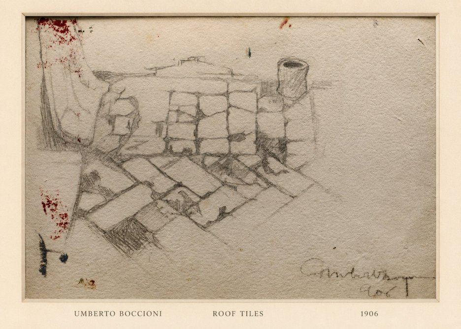 Umberto Boccioni Roof Tiles No6 - Póster