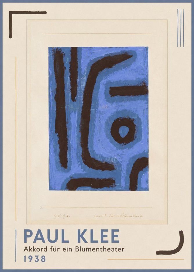 Paul Klee Akkord Für Ein Blumentheater No1 - Póster