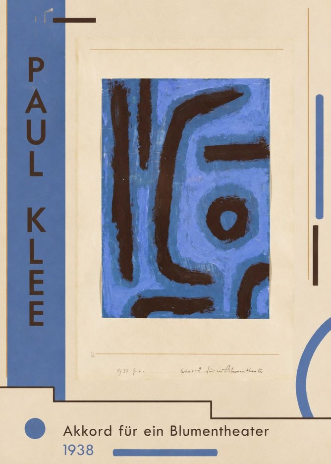 Paul Klee Akkord Für Ein Blumentheater No2 - Póster