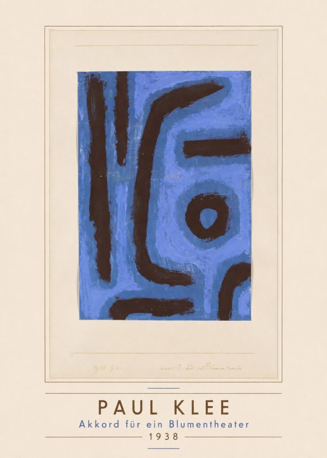 Paul Klee Akkord Für Ein Blumentheater No3 - Póster